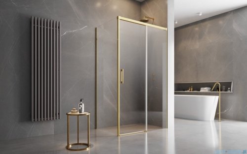 Radaway Idea Gold Kdj kabina 100x80cm prawa złoty połysk/szkło przejrzyste 387040-09-01R/387051-09-01L