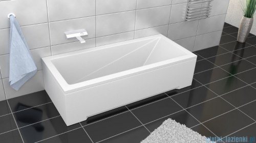 Besco Modern 130x70cm wanna prostokątna + obudowa + syfon #WAM-130-MO/#OAM-130-MO/19975