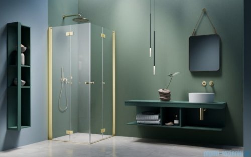 Radaway Nes 6 Kdd B Brushed Light Gold kabina 90x90cm szczotkowane jasne złoto 10024090-98-01L/10024090-98-01R