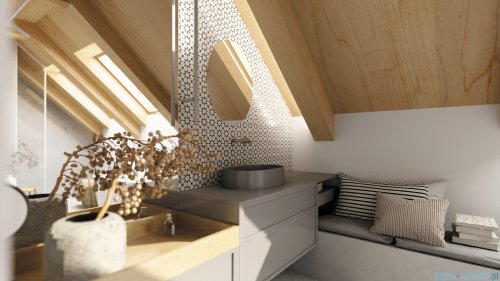 Deante SILIA Lustro wiszące asymetryczne ADI_E841