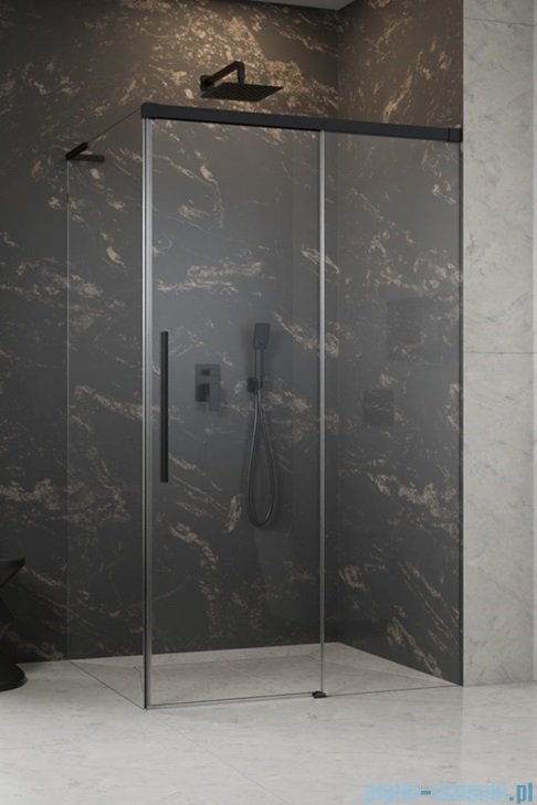 Radaway Idea 8 QL Black Kdj kabina 100x100cm prawa czarny mat/szkło przejrzyste 10550517-54-01R/10350453-01-01/10360100-01-01L