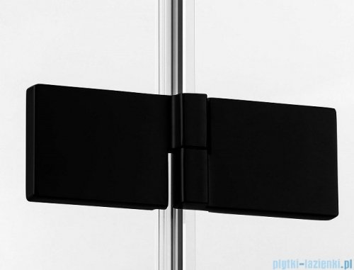 New Trendy Avexa Black drzwi wnękowe 140x200 cm przejrzyste lewe EXK-1558