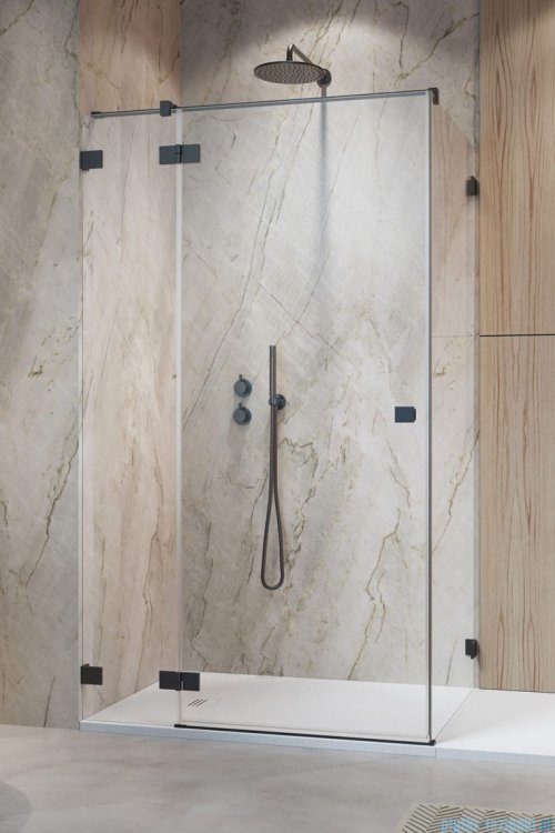 Radaway Essenza Pro Brushed GunMetal Kdj kabina 100x100cm lewa szczotkowany grafit 10097100-92-01L/10098100-01-01