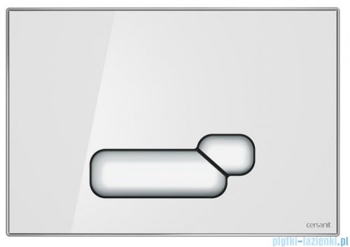 Cersanit Actis przycisk spłukujący 2-funkcyjny szkło białe S97-017