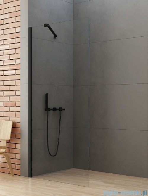 New Trendy New Soleo Black 50x195 cm kabina Walk-In czarny mat/szkło przejrzyste K-0765