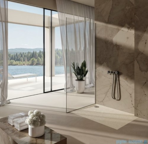 Schedpol Schedline Libra Cashmere Stone brodzik półokrągły 140x80x3cm 3SP.L1P-80140/PK/ST