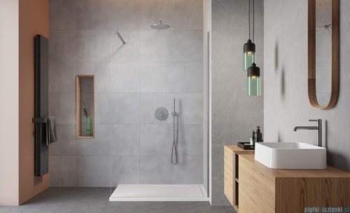 Radaway Modo X Brushed Nickel II kabina Walk-in 55x200 szczotkowany nikiel/przejrzyste 10mm 389255-91-01