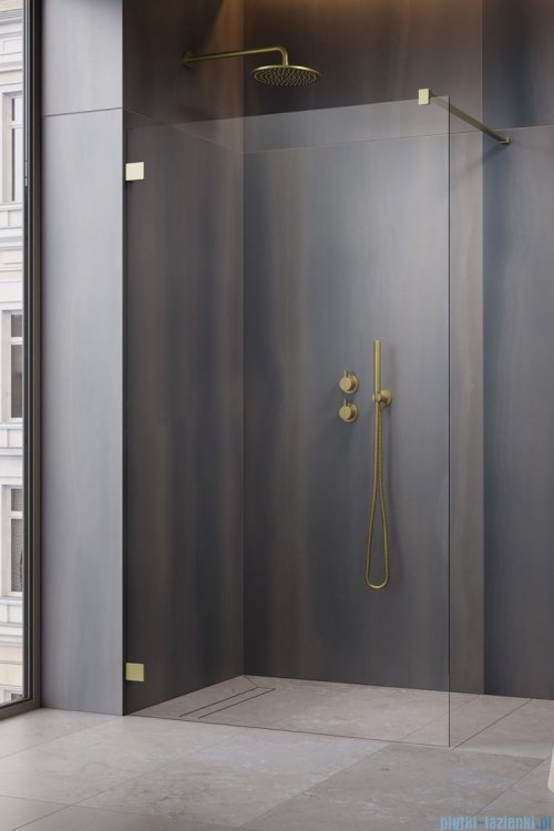 Radaway Essenza Pro Brushed Gold 135x200 kabina Walk-in szczotkowane złoto 10103135-99-01 