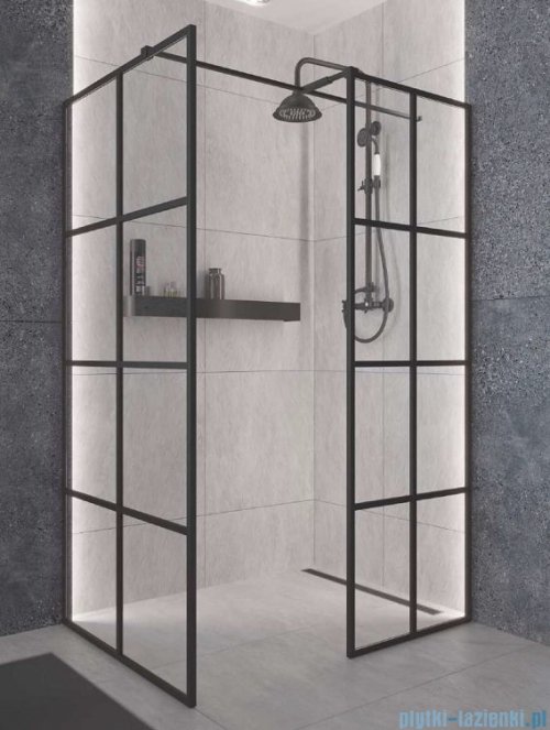 Besco Excea kabina walk-in 120x90cm przejrzyste EXC-129-190B