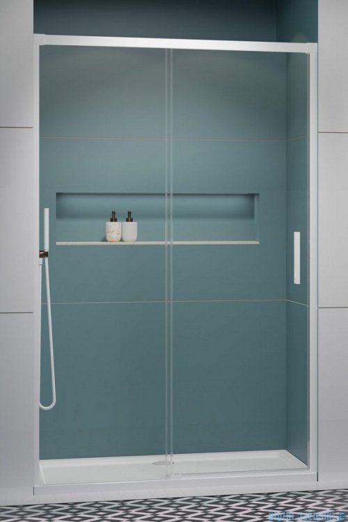 Radaway Idea White Dwj drzwi 140cm lewe szkło przejrzyste 387018-04-01L