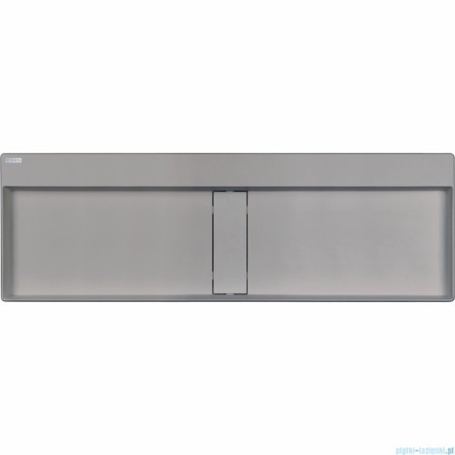 Deante Blur Umywalka granitowa nablatowa z maskownicą 120x40x12 szary metalik CQB_SU2S