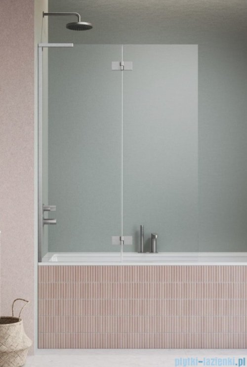Radaway Essenza 8 SL Brushed Nickel PND II parawan nawannowy 140cm lewy szczotkowany nikiel/przejrzyste 10500140-91-01L
