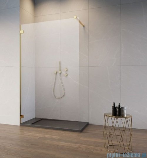 Radaway Essenza Pro Gold 115x200 kabina Walk-in złoty połysk/szkło przejrzyste 10103115-09-01