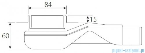 Wiper New Premium Black Glass Odpływ liniowy z kołnierzem 70 cm poler syfon snake 500.0383.01.070