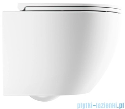 Omnires Ottawa Silent Power™ miska WC wisząca + deska wolnoopadająca biały mat OTTAWASPMWBM