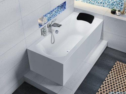 Riho Linares Plug&amp;Play wanna prostokątna 160x70cm lewa z obudową + nóżki B140008005