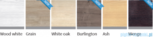 Novellini Nexis kabina prysznicowa z hydromasażem 100x80 Lewa white oak NEXA100SM5-1KQ
