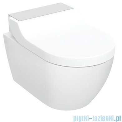 Geberit urządzenie WC z funkcją higieny intymnej AquaClean Tuma Comfort, wisząca miska WC biała/stal 146.292.FW.1