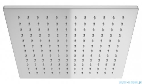 Kohlman Saxo zestaw wannowo-prysznicowy z deszczownicą kwadratową 20x20 cm chrom QW211SQ20-007