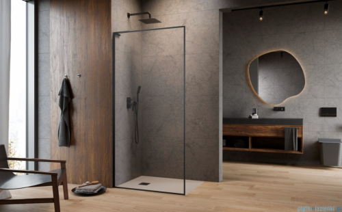 Radaway Modo F SL Brushed Gunmetal II kabina Walk-in 95x201,6cm lewa Szczotkowany Grafit szkło przejrzyste 10419095-92-01L