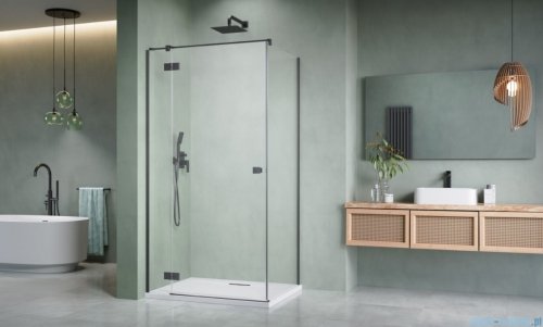 Radaway Essenza 8 Brushed GunMetal Kdj kabina 110x110cm lewa szczotkowany grafit 10480712-01-01L/10470337-92-01L/10113110-01-01