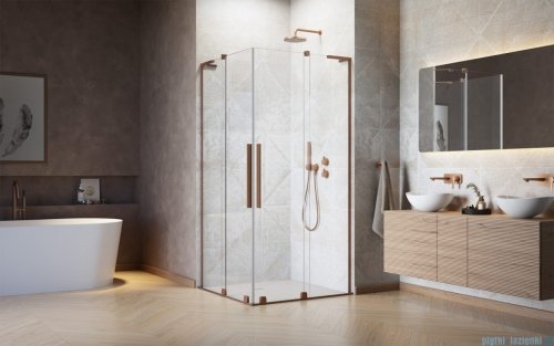 Radaway Furo SL Brushed Copper KDD kabina 110x110cm szczotkowana miedź 10305110-93-01L/10305110-93-01R 