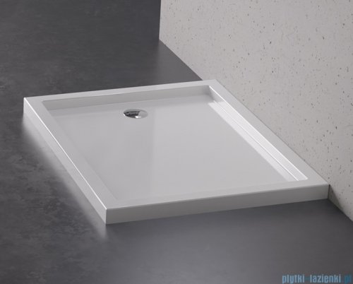 New Trendy New Cantare Brodzik akrylowy prostokątny 90x70x4,5 cm biały B-0438