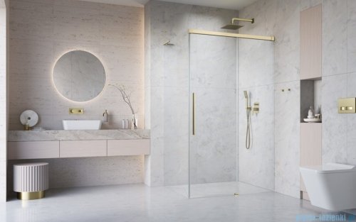 Radaway Idea 8 QL XL Kdj Brushed Gold kabina 120x90cm prawa szczotkowane złoto  10560617-99-01R/10570572-01-01/10580090-01-01L