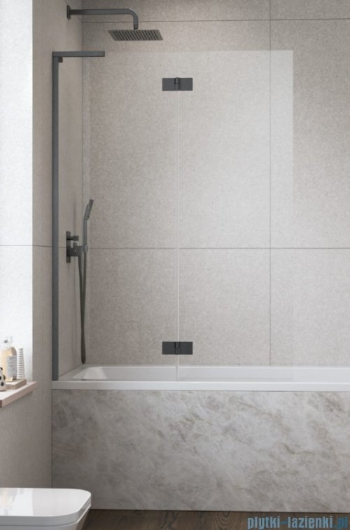 Radaway Essenza 8 SL Brushed GunMetal PND II parawan nawannowy 130cm lewy szczotkowany grafit/przejrzyste 10500130-92-01L