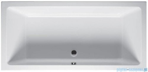 Riho Lugo 180x80cm wanna prostokątna z hydromasażem Pneumatic prawa + nogi + syfon BT02-PNE-P
