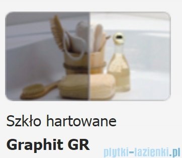 Sanplast kabina KND2/ALTII narożna prostokątna 100x110-120x210 cm grafit 600-121-1011-42-491