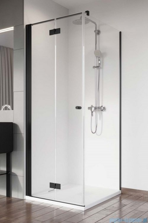 Radaway Nes Black KDJ B kabina 90x90 lewa przejrzyste 10025090-54-01L/10039090-01-01