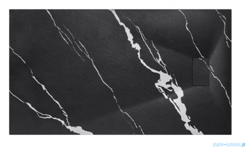 Besco Vexo Marble Black 180x90cm brodzik prostokątny VMB-180-90-P