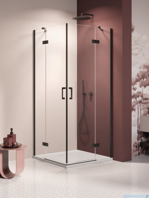 New Trendy Nesta Black kabina 120x110x200 cm drzwi podwójne szkło przejrzyste K-3779