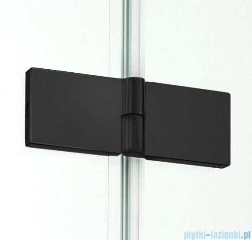 New Trendy New Soleo Black 90x80x195 cm kabina prostokątna przejrzyste D-0289A/D-0288A