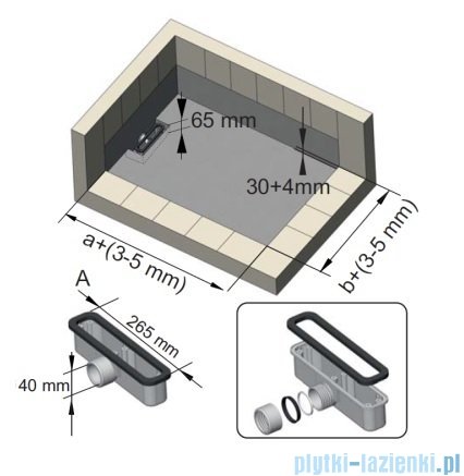 Riho Isola brodzik posadzkowy 80x80 biały mat D007001105