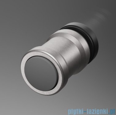 Radaway Nes Brushed Nickel DWSB drzwi wnękowe 110cm W1 prawe szczotkowany nikiel szkło przejrzyste 10044850-91-01R/10045250-01-01