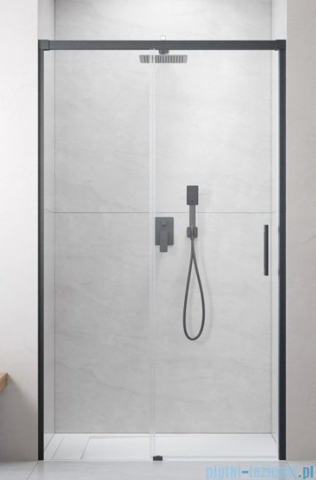 Radaway Idea DWJ Brushed GunMetal drzwi wnękowe 120cm lewe szczotkowany grafit 387016-92-01L