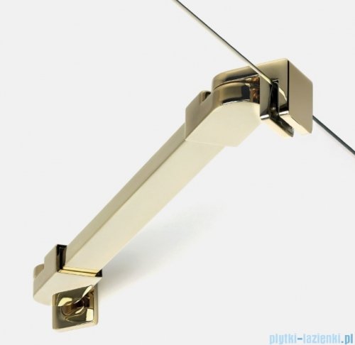 New Trendy New Soleo Light Gold 80x80x195 cm kabina złoty połysk/szkło przejrzyste K-4373