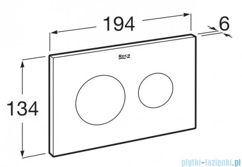 Roca Duplo S przycisk spłukujący podwójny Rose Gold Everlux-PVD A8902233RG