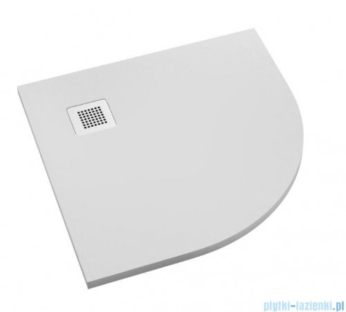 Schedpol Kalait White Stone brodzik półokrągły + syfon 80x80cm 3.3104/B/ST-M2