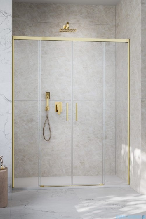 Radaway Idea DWD Brushed Gold drzwi wnękowe 180cm szczotkowane złoto 387128-99-01