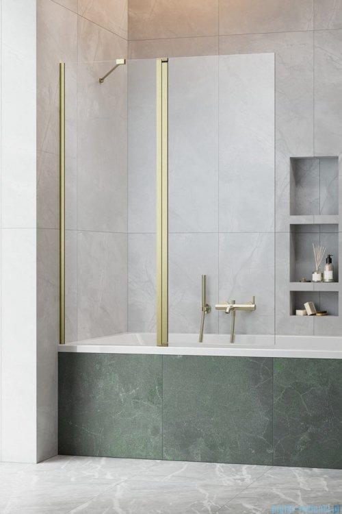 Radaway Nes Pnd II Brushed Gold parawan nawannowy 100cm lewy szczotkowane złoto 10009100-99-01L