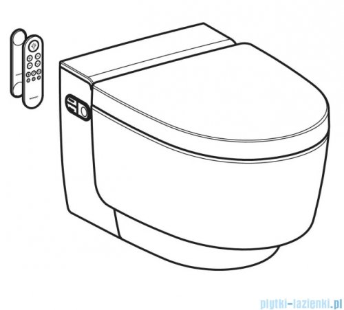 Geberit urządzenie WC z funkcją higieny intymnej AquaClean Mera Comfort, wisząca miska WC biała/chrom 146212211