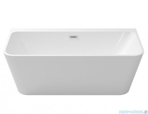 Besco Varya 150x75cm wanna wolnostojąca przyścienna + syfon klik-klak złoty #WAS-150-VRZ