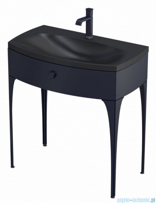 Oristo Louis szafka z umywalką 81x55x47 granatowy mat OR50-SD1S-82-14/UME-LU-82-94