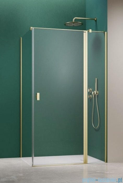 Radaway Nes 6 Kdj II Brushed Light Gold kabina 90x70cm prawa szczotkowane jasne złoto 10032090-98-01R/10039070-01-01