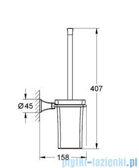 Grohe Grandera szczotka toaletowa kpl. chrom 40632000