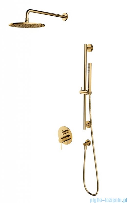 Omnires Y System prysznicowy podtynkowy, 2-wyjściowy złoty połysk SYSY47GL