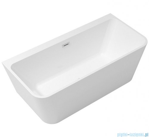 Besco Varya 150x75cm wanna wolnostojąca przyścienna + syfon klik-klak chrom #WAS-150-VR